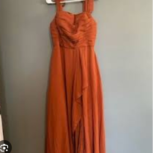 Elegant Rust Orange M/L Coraet Tie Back - Picture 2 of 7